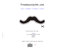 Tablet Screenshot of freemoustache.com